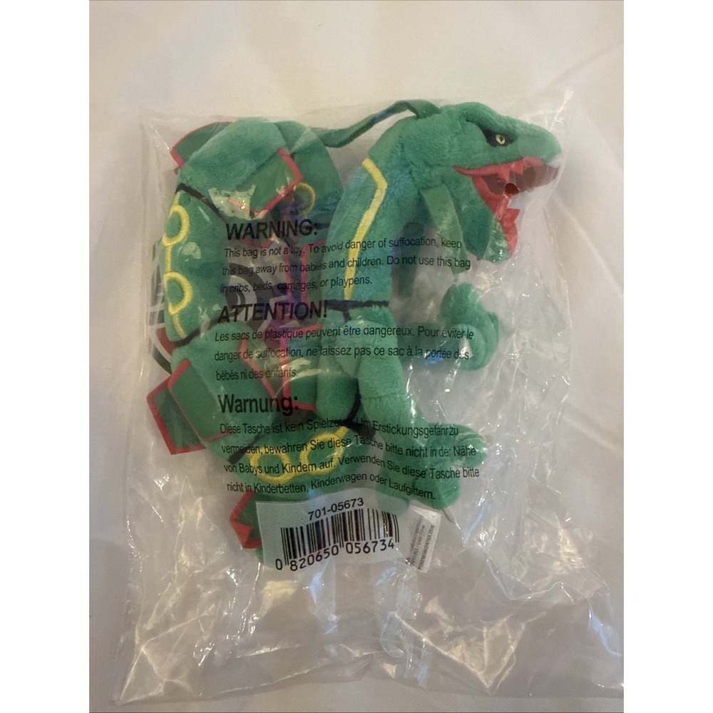 Pokemon Center Rayquaza Sitting Cuties Plush Fit Legendary Dragon Green Plushie